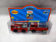 Thomas & Friends Wooden Railway Sodor Fire Crew Truck Water Tanker Vtg 2004
