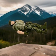 Vtg Chap Mei Possible Soldier Green Beret 3.75″ Action Figure Toy