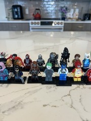 Lot Of 22 Custom Lego Minifigures Adventure Time Marvel DC Alien Predator