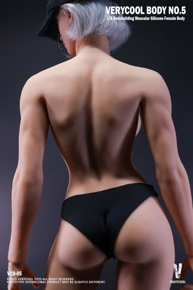 VERYCOOL VCD-05B 1/6 Female Muscular Physique Natural Skin Platinum Silicone Bod