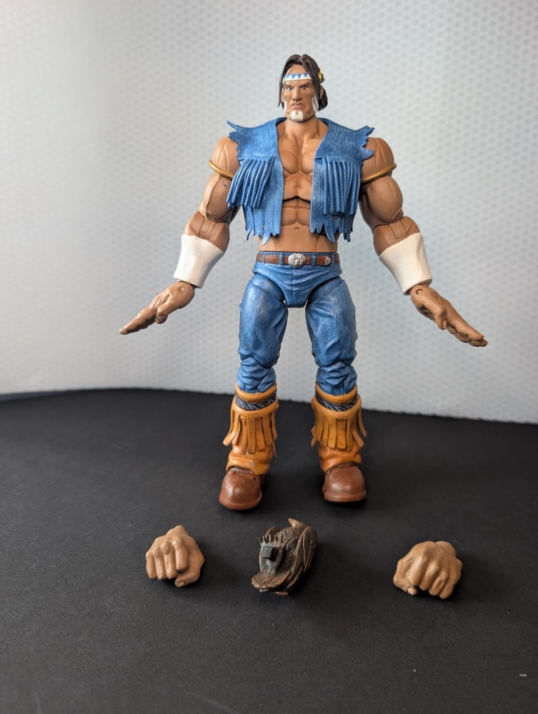 Capcom Sota Toys Street Fighter T. Hawk Figure Blue Clothes Round 2 Wave 8″