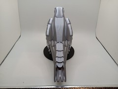 Retro Silverhawks Tally Hawk statue figure 7″ 3D printed metallic silver plastic