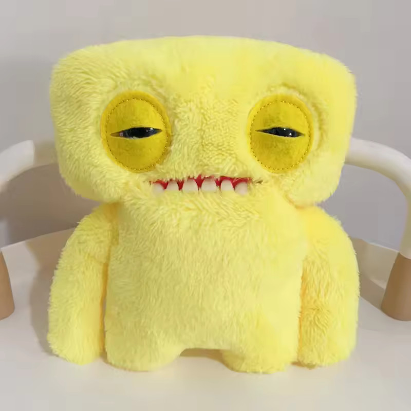 Ugly Monster Plush Toy Human Teeth Stuffed Animal Halloween Decoration Doll