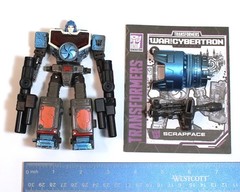Transformers War For Cybertron SCRAPFACE Deluxe Class + Upgrade Kit – Complete