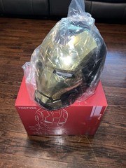 YONTYEQ Iron Man MK5 Helmet 1:1 Voice-controlled Wearable Prop Black/Gold