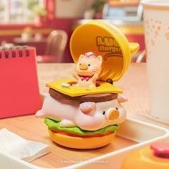 TOP Lulu The Piggy Blind Box – Burger Express Movable Series Figurines Toys