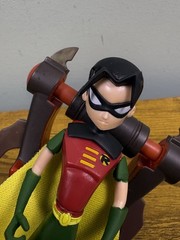 2007 Mattel DC Batman Shadow Tek Flamethrower Robin Action Figure 4.5” Loose