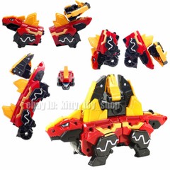 Dino Core 8 Figures Set Ultra D-Saber Mammoth Cerato Tri PLESIO Dimetrodon Robot