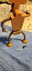 2009 Toynami Futurama Roberto Build-a-Bot with Custom Knife