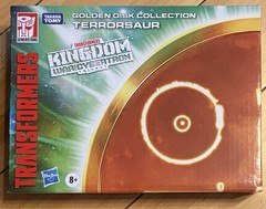 Transformers Kingdom War for Cybertron Trilogy Terrosaur Gold Disk Collection