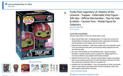 Funko Pop! 2024 Masters of the Universe Trap Jaw Legendary Limited Presale USA