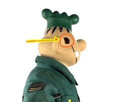 Beetle Bailey Camp Swampy Sargent Orville Snorkel 16″ Plush Doll 2000 Toy Works