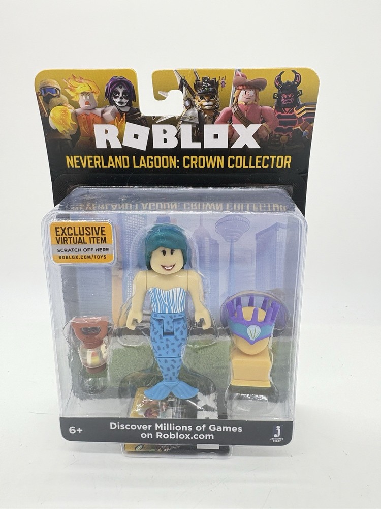 Roblox Neverland Lagoon Crown Collector Mermaid Action Figure New W Code