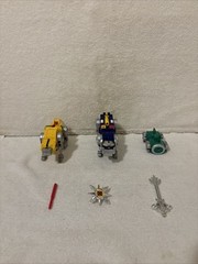 1998 Trendmasters Voltron Third Dimension Lot- Yellow Blue & Green Lions
