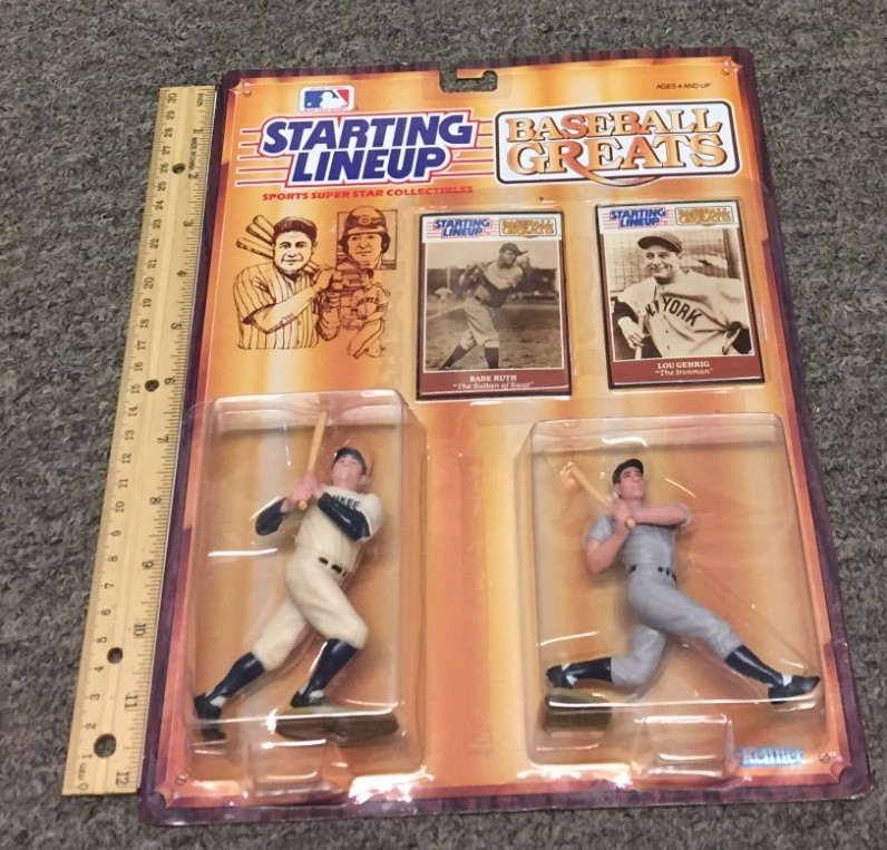 Starting Lineup Baseball Greats Babe Ruth & Lou Gehrig Figures MLB