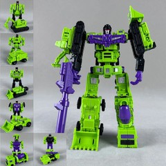 6 in 1 MINI Devastator Transformation Model MINI Devastator 22CM Action