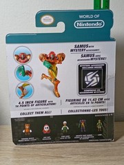 4″ GOLD TROPHY SAMUS + MORPH BALL 3-PK World of Nintendo Phazon Suit Metallic