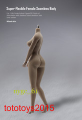 1/6 Suntan/Pale Super Flexible Large Bust Seamless Female Figure Body Model Toys