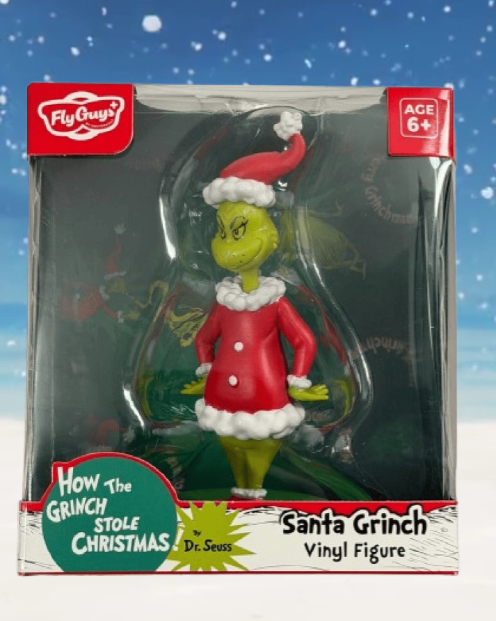 Dr. Seuss SANTA GRINCH Vinyl 5” Figure Collectible NEW