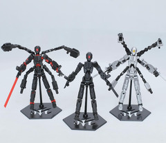 T13 Action Figure Set, 3D Printed Dummy 13, Titan 13 with 6 Arms, T 13 Multi-Joi