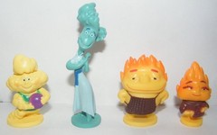Disney Pixar Elemental Movie Toy Figure Set of 12 with 10 Figures, 2 stickers