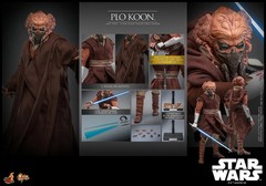 Hot Toys MMS785 Star Wars The Clone Wars Plo Koon 1/6 Scale 12″ Figure In Stock