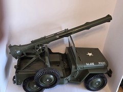 Vintage GI Joe 7000 Five Star Jeep & Mounted Gun & Searchlight First Edition