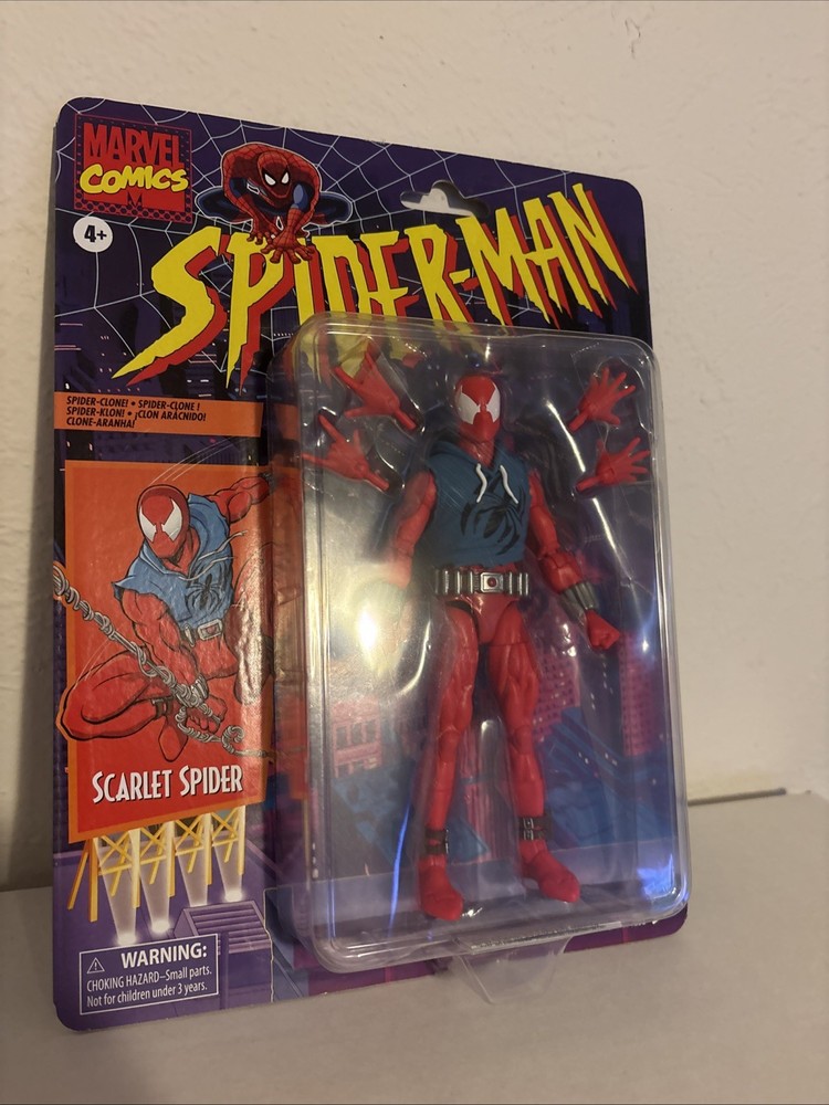 Marvel Legends Retro Spider-Man Comic Scarlet Spider 6” Action Figure Brand New