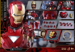 Hot Toys MMS378-D17 Iron Man Mark VI Diecast 1/6 Scale Figure Marvel Exclusive