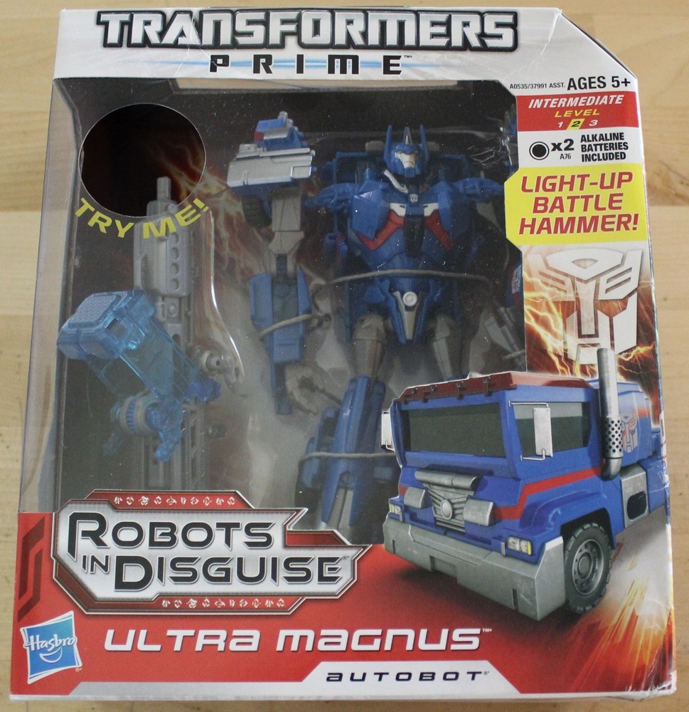 NEW/DAMAGED BOX Transformers Prime Robots in Disguise Ultra Magnus 2012