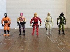 Lot Of 5 Vintage GI Joe Ninja Action Figures Ken Masters Storm Shadow