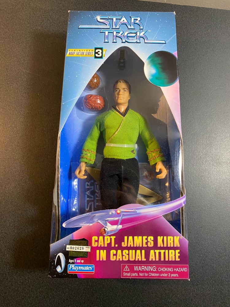 Playmates Toys Star Trek Captain James Kirk In Casual Attire 9 Warp Factor…