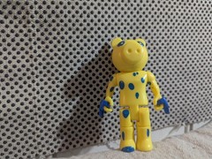 Mini ToonPiggy Dinopiggy 3.5″ Tall Yellow with Blue Spots Phat MOJO Figure