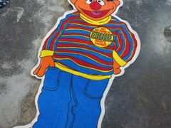 Vintage Sesame Street Live Ernie Muppets Felt Pennant 20″ 1975 Souvenir Large VG