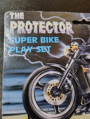 Vintage 90s Terminator Knockoff Figure The Protector Super Bike With Sawed Off