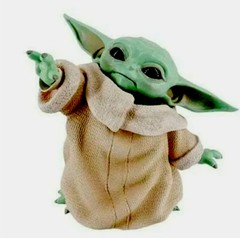 Grogu Baby With Gift Box Yoda The Child Mandalorian 8CM Action Figure Star Wars