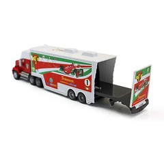 2Pcs Disney Pixar Cars White Francesco BerNOulli Hauler Truck Diecast Toys Set