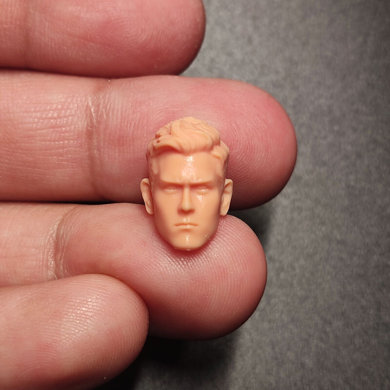 1/24 Scale Asian Stars Eddie Peng Yuyan Head Sculpt Unpainted Fit 2.5″ Figure