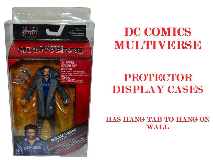 8 DC Comics Multiverse Action Figures Clear Plastic Protectors Case Display Box