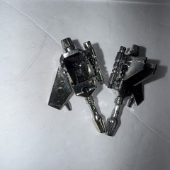 1984 Hasbro G1 Transformers G1 Rumble chrome silver Weapon Gun MINT Part Set