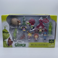 Dr Seuss The Grinch Who-Ville Collection Set 10 Piece Figures 2018 Action Figure