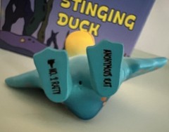 Anonymous Rat Stinging Duck Vinyl Figure Sofubi