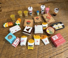 Zuru Mini Brands Fast Food Lot Of 26 Jack N Box, subway, pizza Hut, Cinnabon Etc