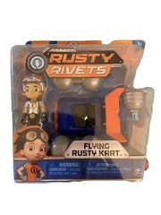 Rusty Rivets Flying Rusty Kart Build With Standing Figure for Ages 3 And Up Toy