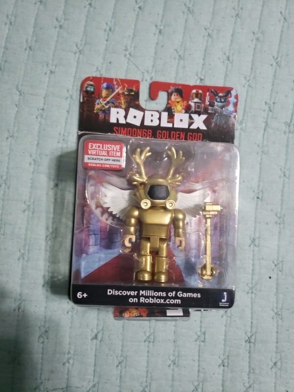 ROBLOX SIMOON68 GOLDEN GOD with EXCLUSIVE VIRTUAL CODE **NEW**