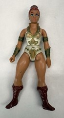 Vintage 1982 MOTU Teela Action Figure w/ Weapon, Card Back