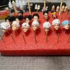 1/12 Painted Jujutsu Kaisen Gojo Satoru Head Carving For 6″ Romankey Figure Body