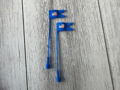 GI Joe/Cobra Footpeg Mounted Flag Set for ANY Vehicle 3D Printed w/ Sticker