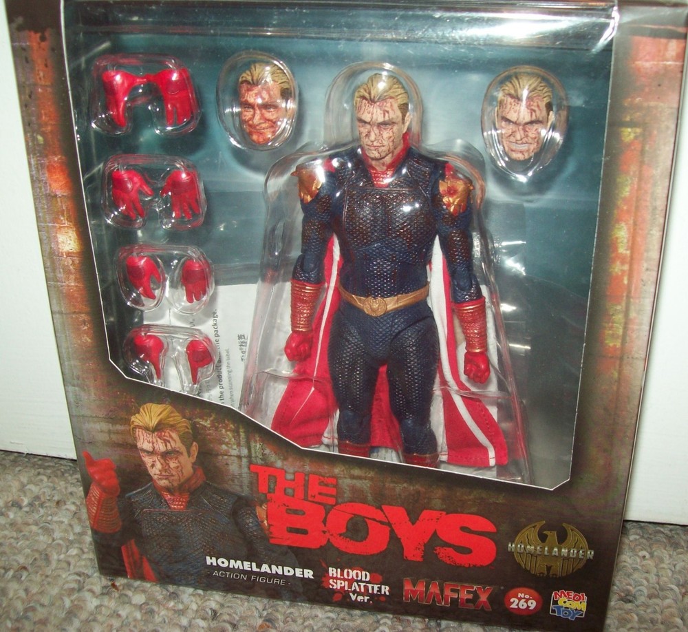 Homelander Blood Splatter Ver. MAFEX No.269 Exclusive Figure New MIB USA Seller