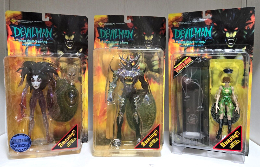 2001 Devil Man Action Figures (Lot of 3) Zann & More by Fewture
